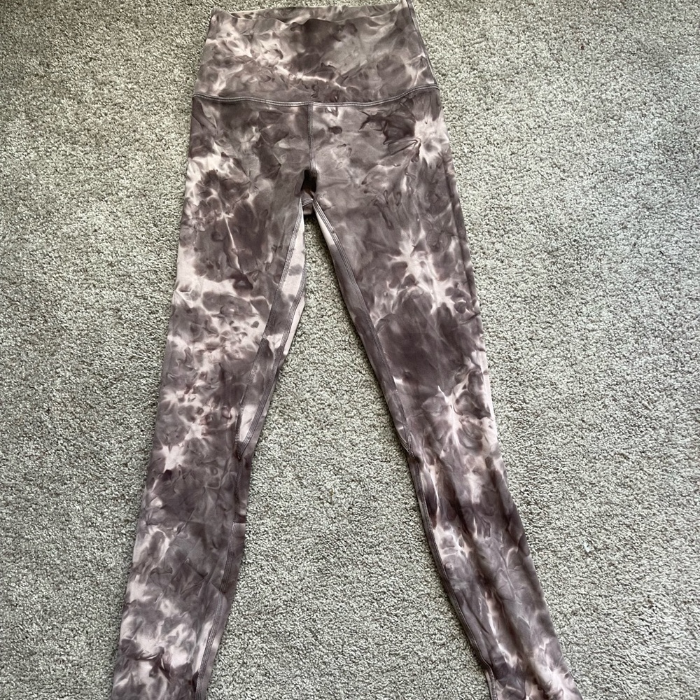 lululemon Align High-Rise 28" in Diamond Dye Mink Bery Lunar Rock Shadow Grey
